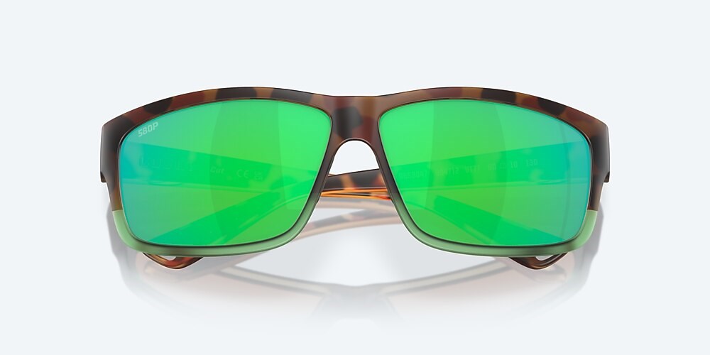 Costa Del Mar Cut - Matte Tortuga Fade - Green Mirror Polarized Polycarbonate (580P)