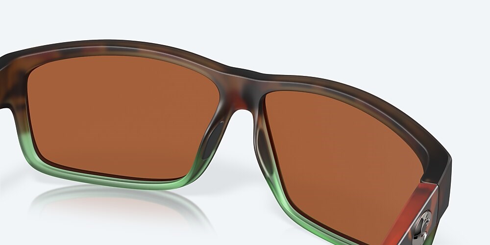 Costa Del Mar Cut - Matte Tortuga Fade - Green Mirror Polarized Polycarbonate (580P)