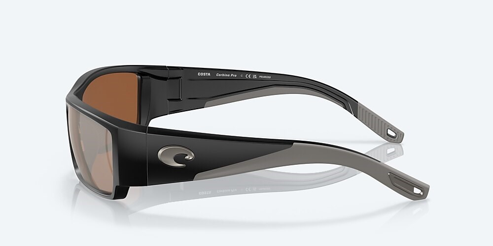Costa Del Mar Corbina PRO - Matte Black - Copper Silver Mirror Polarized Glass (580G)