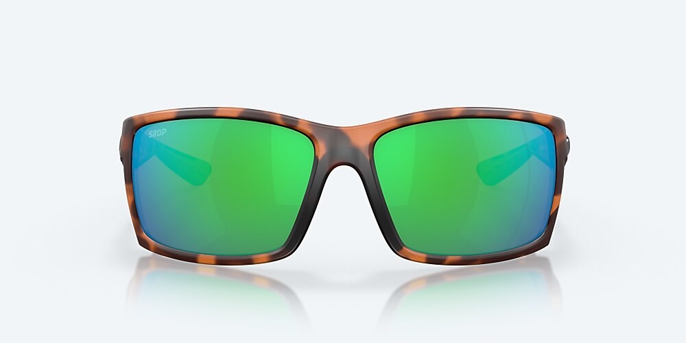 Costa Del Mar Reefton - Retro Tortoise - Green Mirror Polarized Polycarbonate (580P)