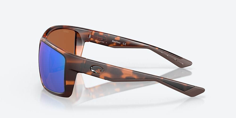 Costa Del Mar Reefton - Retro Tortoise - Green Mirror Polarized Polycarbonate (580P)