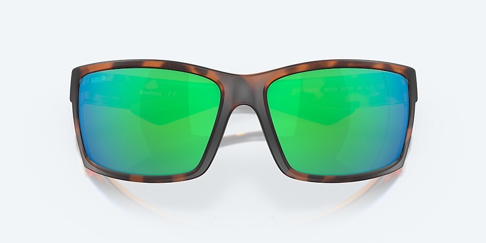 Costa Del Mar Reefton - Retro Tortoise - Green Mirror Polarized Polycarbonate (580P)