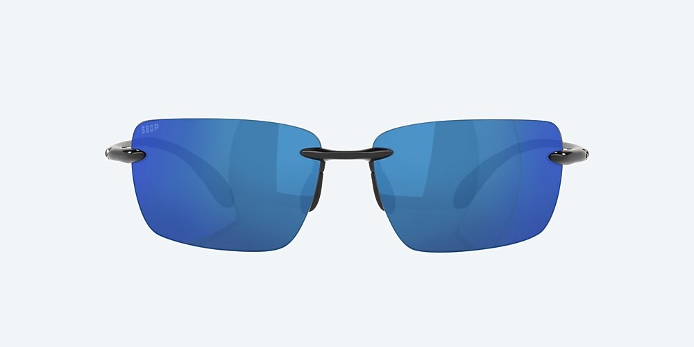 Costa Del Mar Gulf Shore - Shiny Black - Blue Mirror Polarized Polycarbonate (580P)