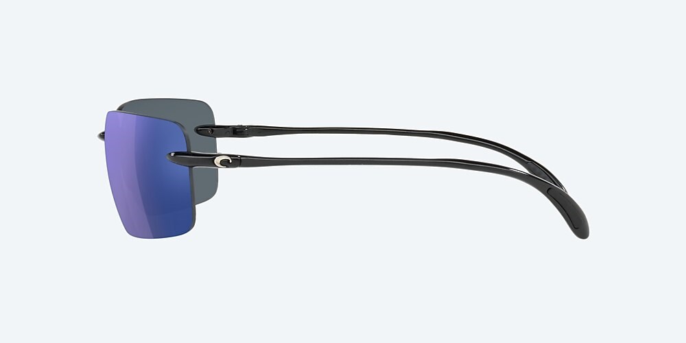 Costa Del Mar Gulf Shore - Shiny Black - Blue Mirror Polarized Polycarbonate (580P)
