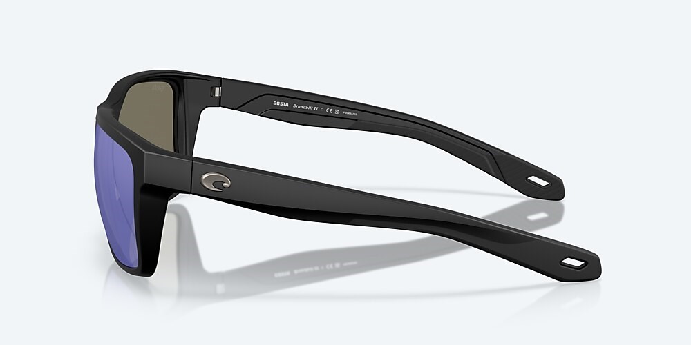 Costa Del Mar Broadbill II - Matte Black - Blue Mirror Polarized Glass (580G)