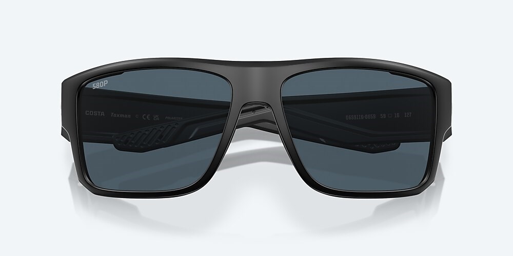 Costa Del Mar Taxman - Matte Black - Gray Polarized Polycarbonate (580P)