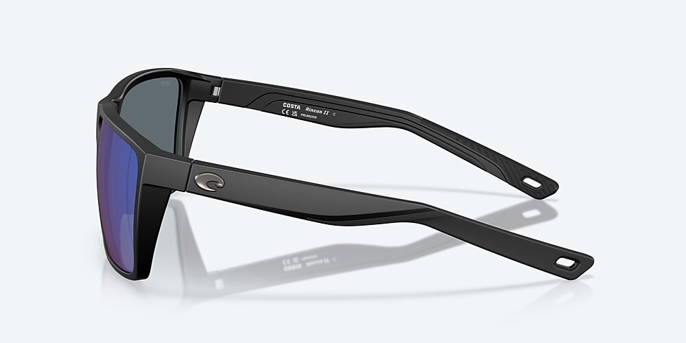 Costa Del Mar Rincon II - Matte Black - Blue Mirror Polarized Polycarbonate (580P)