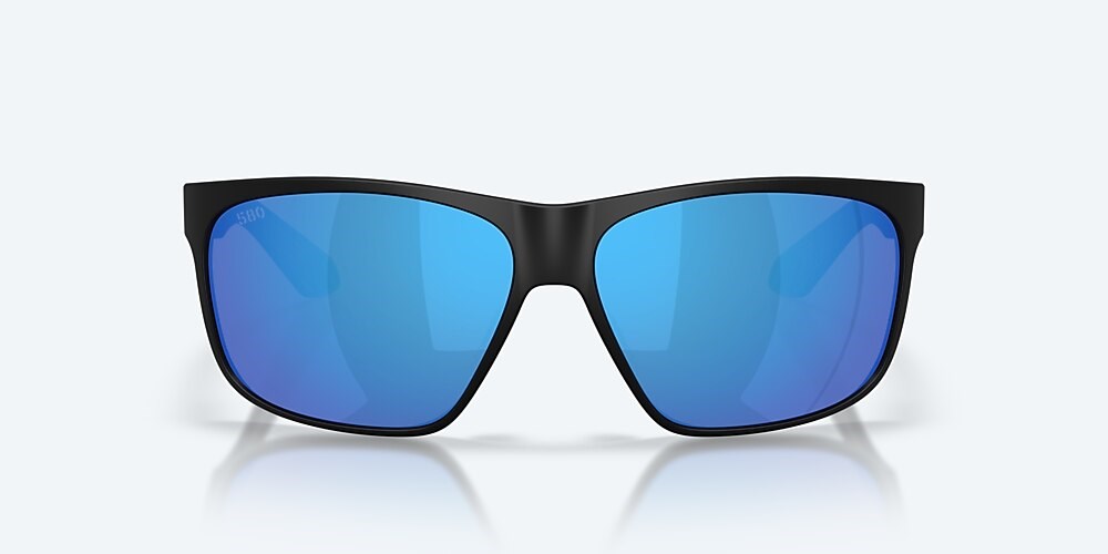 Costa Del Mar Trades - Matte Black - Blue Mirror Polarized Glass (580G)
