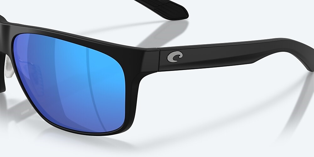 Costa Del Mar Trades - Matte Black - Blue Mirror Polarized Glass (580G)