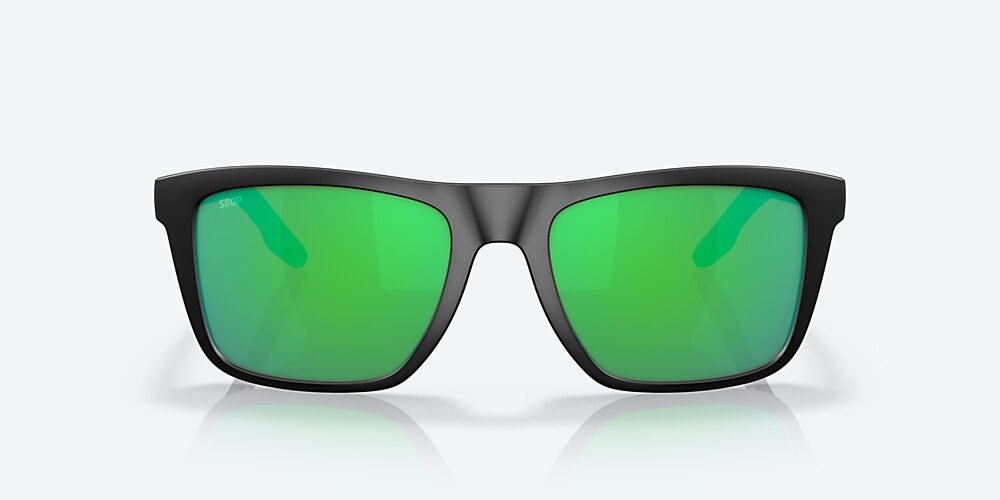 Costa Del Mar Mainsail - Matte Black - Green Mirror Polarized Polycarbonate (580P)