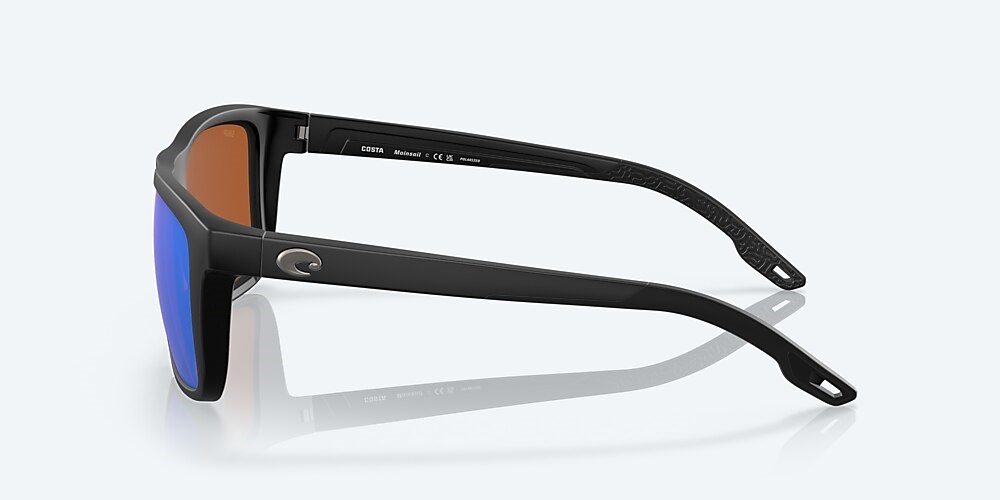 Costa Del Mar Mainsail - Matte Black - Green Mirror Polarized Polycarbonate (580P)