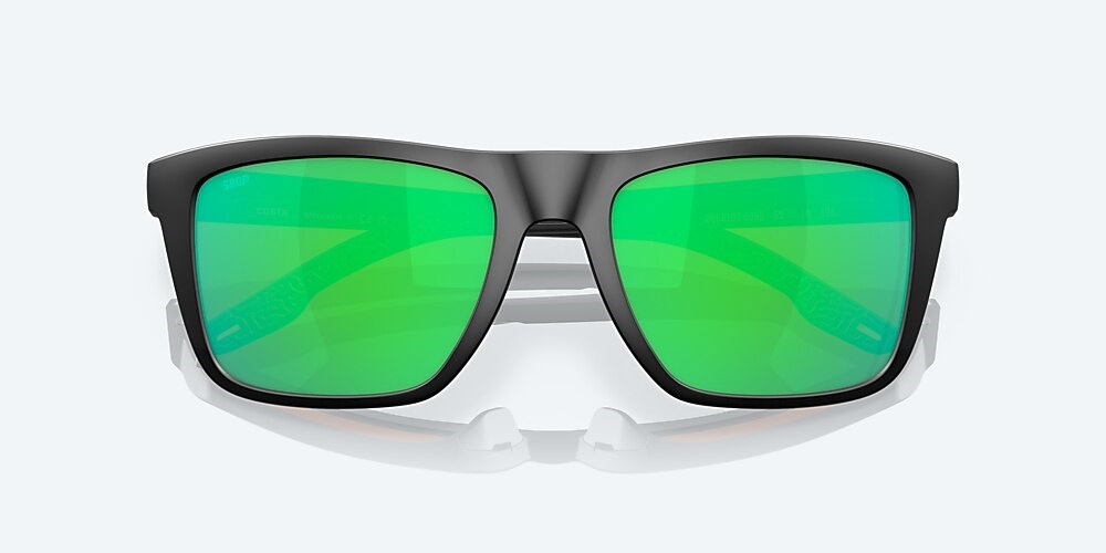 Costa Del Mar Mainsail - Matte Black - Green Mirror Polarized Polycarbonate (580P)