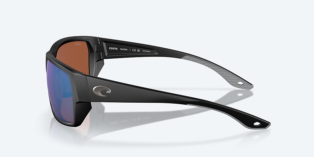 Costa Del Mar Tailfin - Matte Black - Green Mirror Polarized Glass (580G)