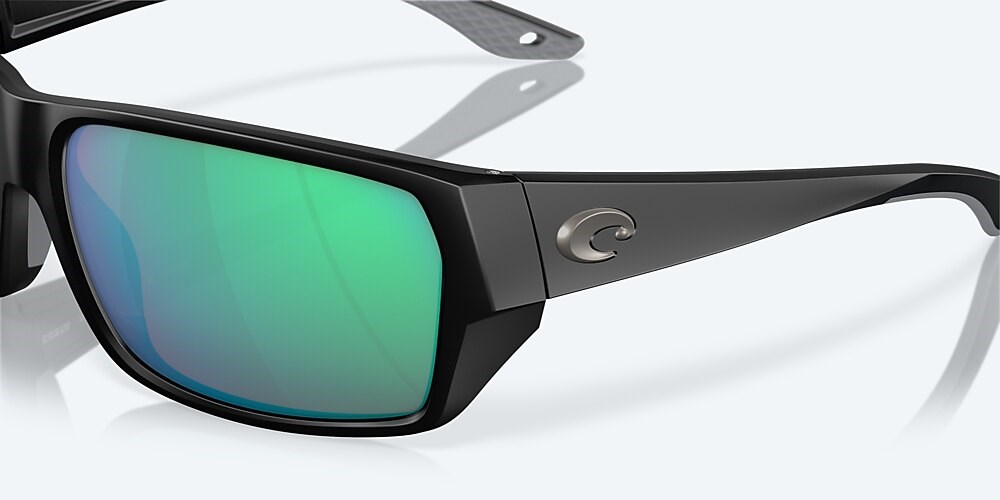 Costa Del Mar Tailfin - Matte Black - Green Mirror Polarized Glass (580G)