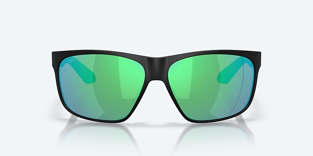 Costa Del Mar Trades - Matte Black - Green Mirror Polarized Glass (580G)