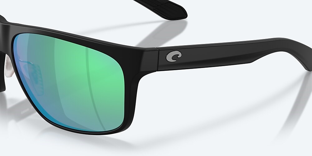 Costa Del Mar Trades - Matte Black - Green Mirror Polarized Glass (580G)