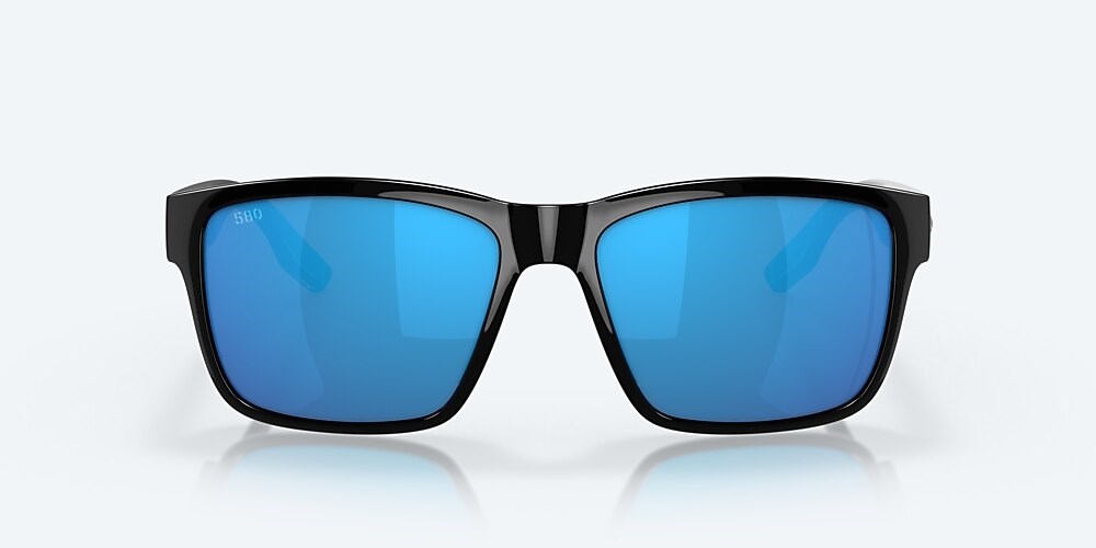 Costa Del Mar Paunch - Black - Blue Mirror Polarized Glass (580G)