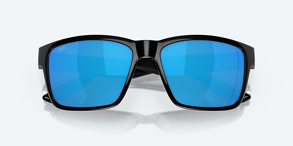 Costa Del Mar Paunch - Black - Blue Mirror Polarized Glass (580G)