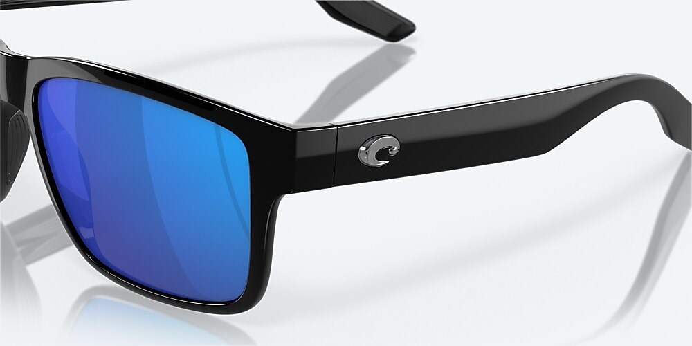 Costa Del Mar Paunch - Black - Blue Mirror Polarized Glass (580G)