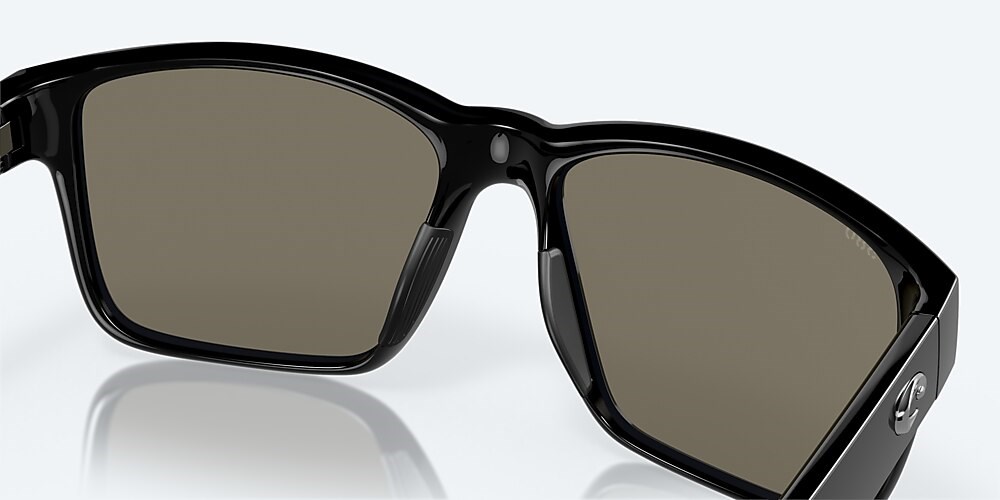 Costa Del Mar Paunch - Black - Blue Mirror Polarized Glass (580G)