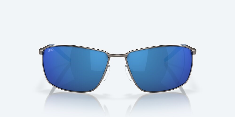 Costa Del Mar Turret - Matte Dark Gunmetal - Blue Mirror Polarized Polycarbonate (580P)