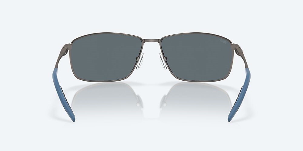Costa Del Mar Turret - Matte Dark Gunmetal - Blue Mirror Polarized Polycarbonate (580P)