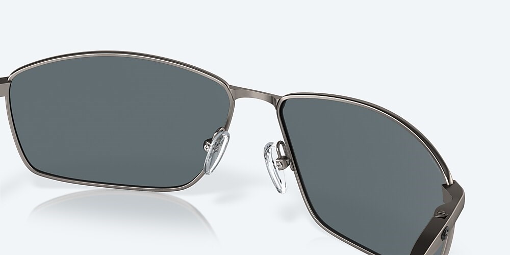 Costa Del Mar Turret - Matte Dark Gunmetal - Blue Mirror Polarized Polycarbonate (580P)