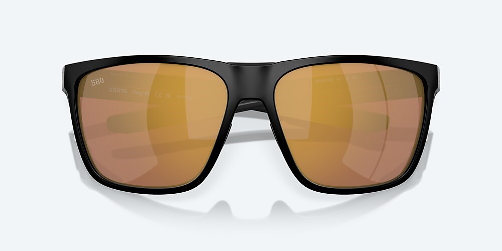 Costa Del Mar Ferg XL - Matte Black - Gold Mirror Polarized Glass (580G)