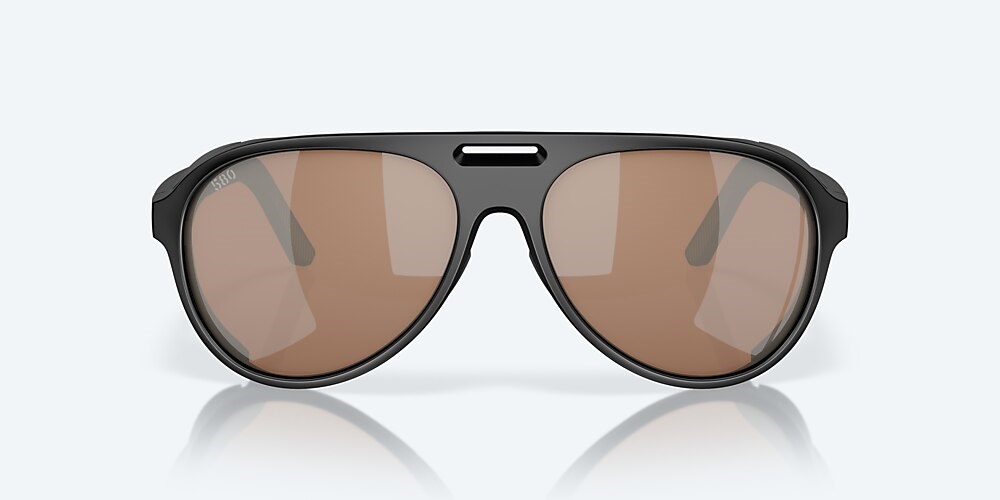 Costa Del Mar Grand Catalina - Matte Black - Copper Silver Mirror Polarized Glass (580G)