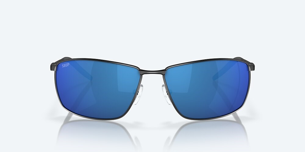 Costa Del Mar Turret - Matte Black - Blue Mirror Polarized Polycarbonate (580P)