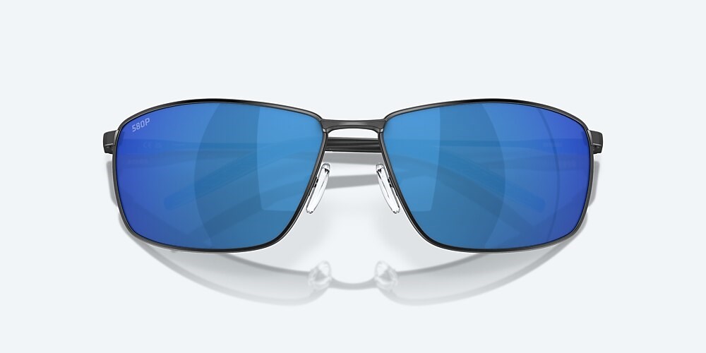 Costa Del Mar Turret - Matte Black - Blue Mirror Polarized Polycarbonate (580P)