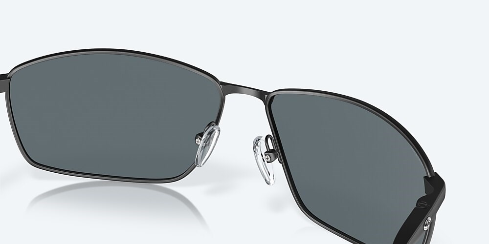 Costa Del Mar Turret - Matte Black - Blue Mirror Polarized Polycarbonate (580P)