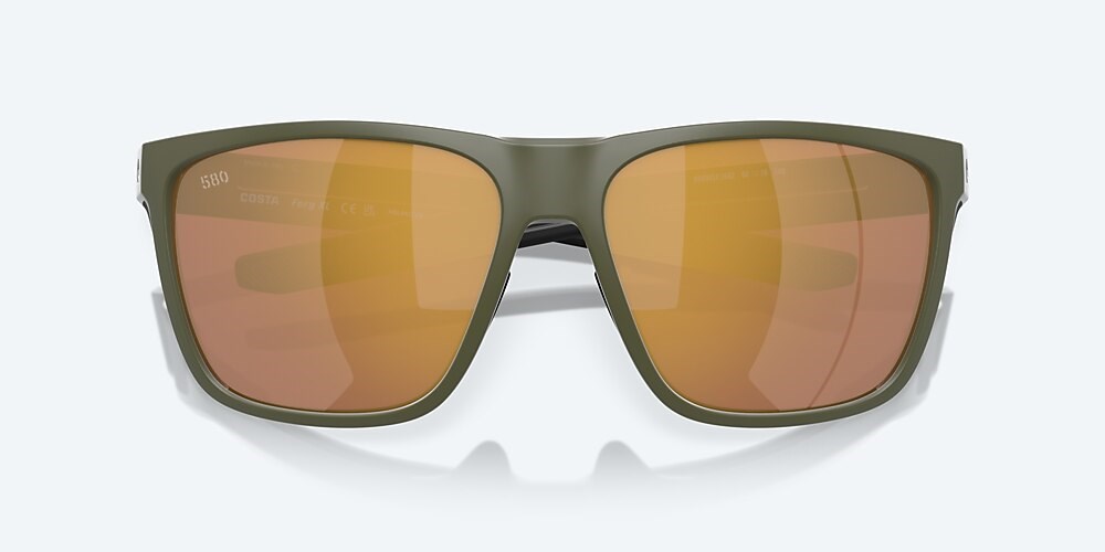 Costa Del Mar Ferg XL - Matte Olive - Gold Mirror Polarized Glass (580G)