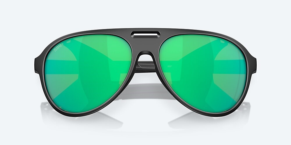 Costa Del Mar Grand Catalina - Matte Black - Green Mirror Polarized Glass (580G)