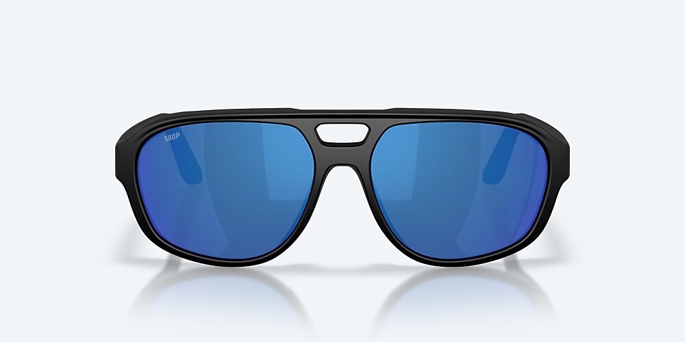 Costa Del Mar Street Heat - Matte Black - Blue Mirror Polarized Polycarbonate (580P)