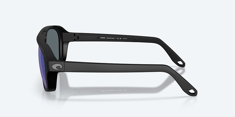 Costa Del Mar Street Heat - Matte Black - Blue Mirror Polarized Polycarbonate (580P)