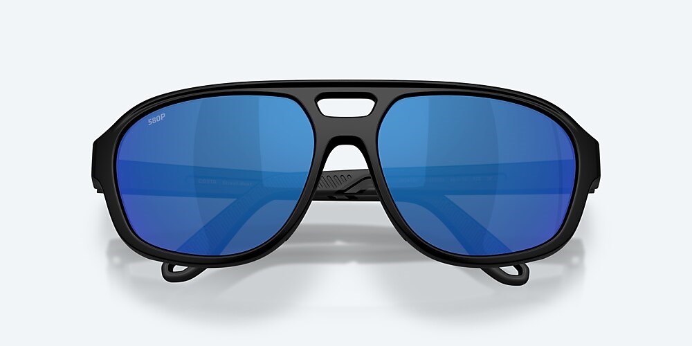 Costa Del Mar Street Heat - Matte Black - Blue Mirror Polarized Polycarbonate (580P)