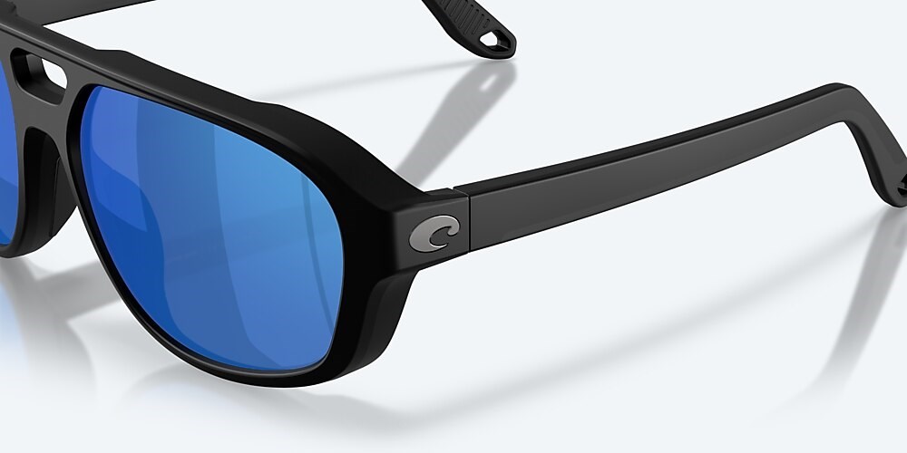 Costa Del Mar Street Heat - Matte Black - Blue Mirror Polarized Polycarbonate (580P)
