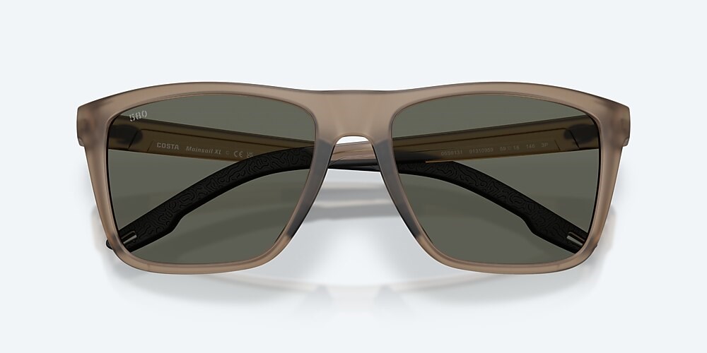Costa Del Mar Mainsail XL - Matte Brown Smoke - Gray Polarized Glass (580G)