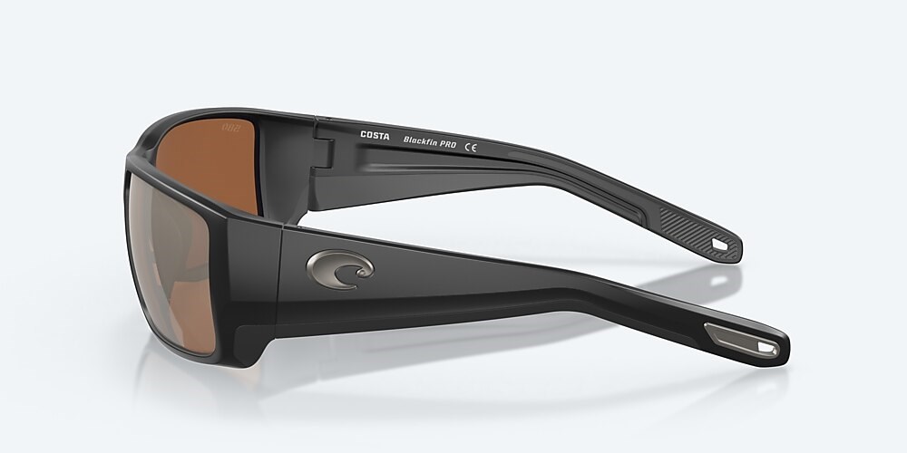 Costa Del Mar Blackfin PRO - Matte Black - Copper Silver Mirror Polarized Glass (580G)