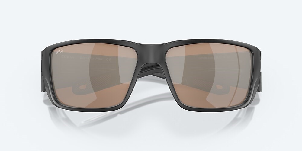 Costa Del Mar Blackfin PRO - Matte Black - Copper Silver Mirror Polarized Glass (580G)