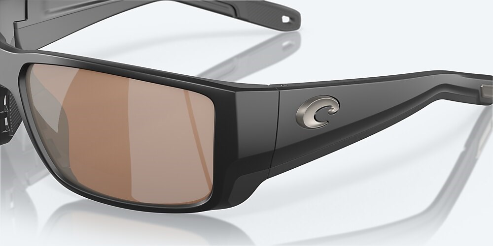 Costa Del Mar Blackfin PRO - Matte Black - Copper Silver Mirror Polarized Glass (580G)