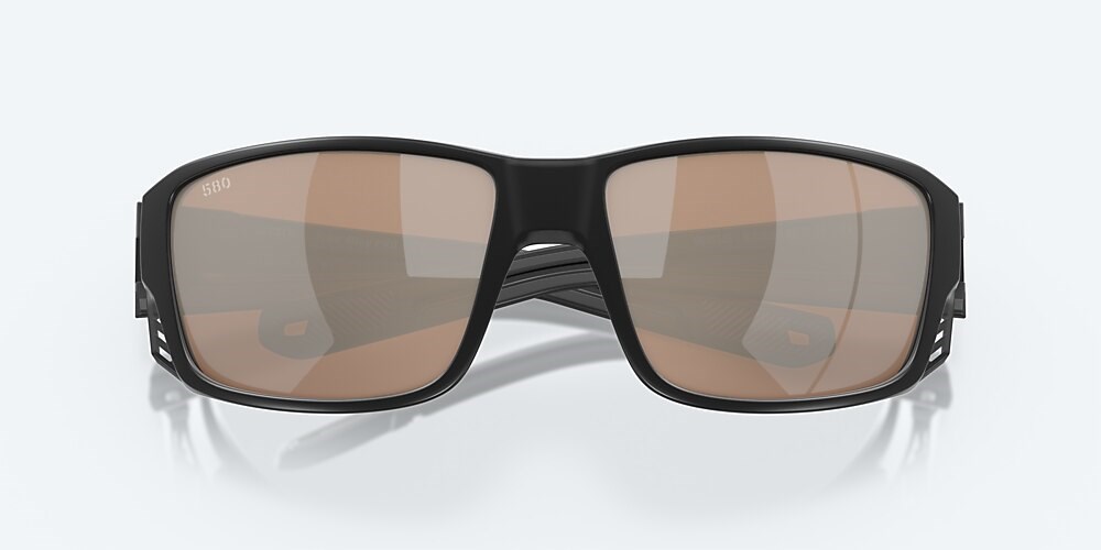 Costa Del Mar Tuna Alley PRO - Matte Black - Copper Silver Mirror Polarized Glass (580G)