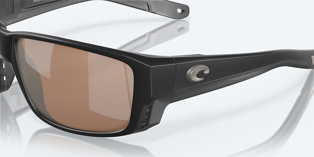 Costa Del Mar Tuna Alley PRO - Matte Black - Copper Silver Mirror Polarized Glass (580G)