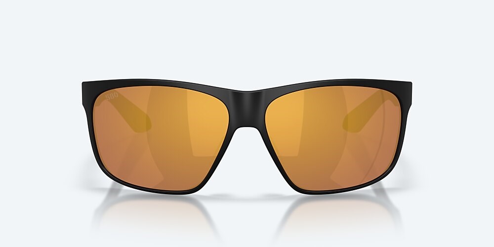 Costa Del Mar Trades - Matte Black - Gold Mirror Polarized Glass (580G)
