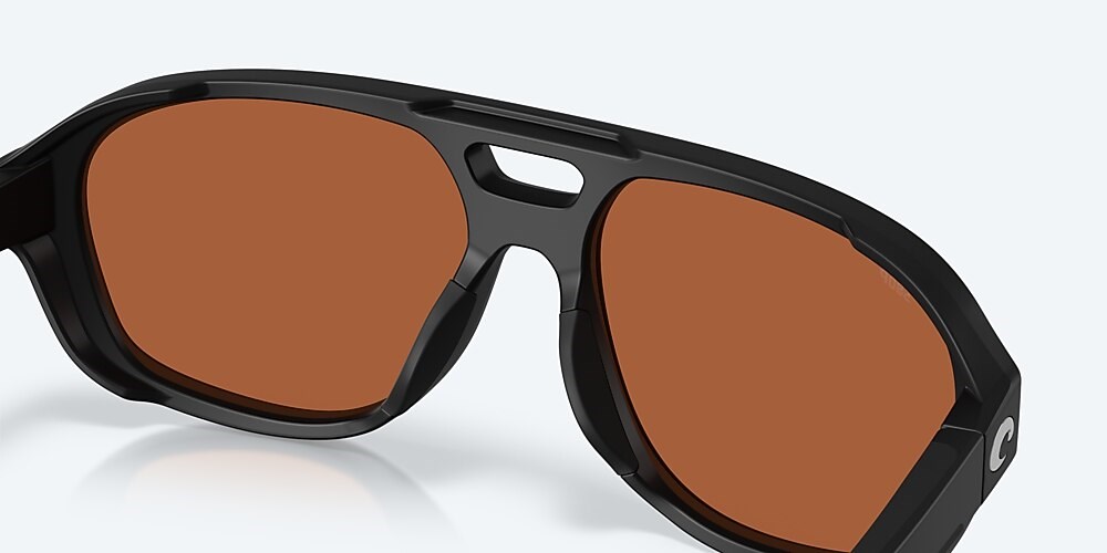 Costa Del Mar Street Heat - Matte Black - Green Mirror Polarized Polycarbonate (580P)