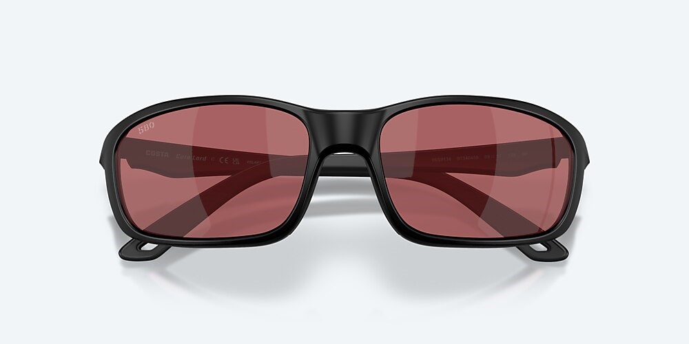 Costa Del Mar Brine II - Matte Black - Rose Polarized Glass (580G)