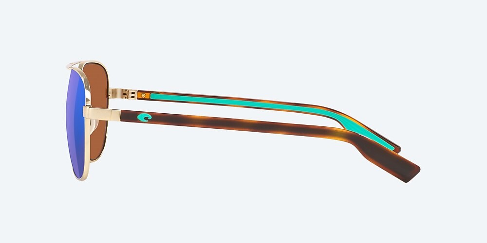 Costa Del Mar Peli - Brushed Gold - Green Mirror Polarized Polycarbonate (580P)