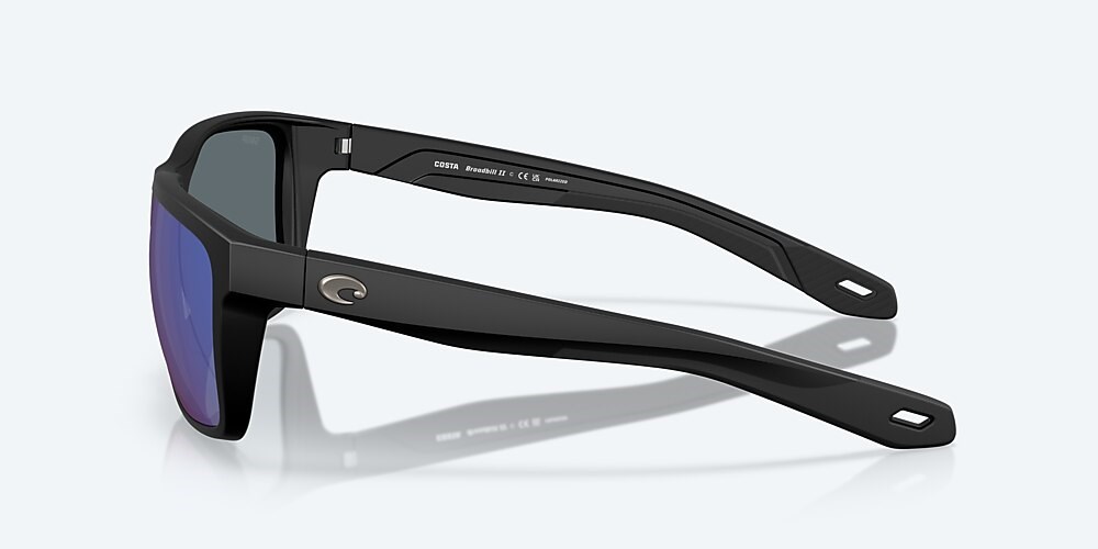 Costa Del Mar Broadbill II - Matte Black - Blue Mirror Polarized Polycarbonate (580P)