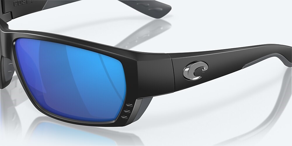 Costa Del Mar Tuna Alley - Matte Black - Blue Mirror Polarized Glass (580G)